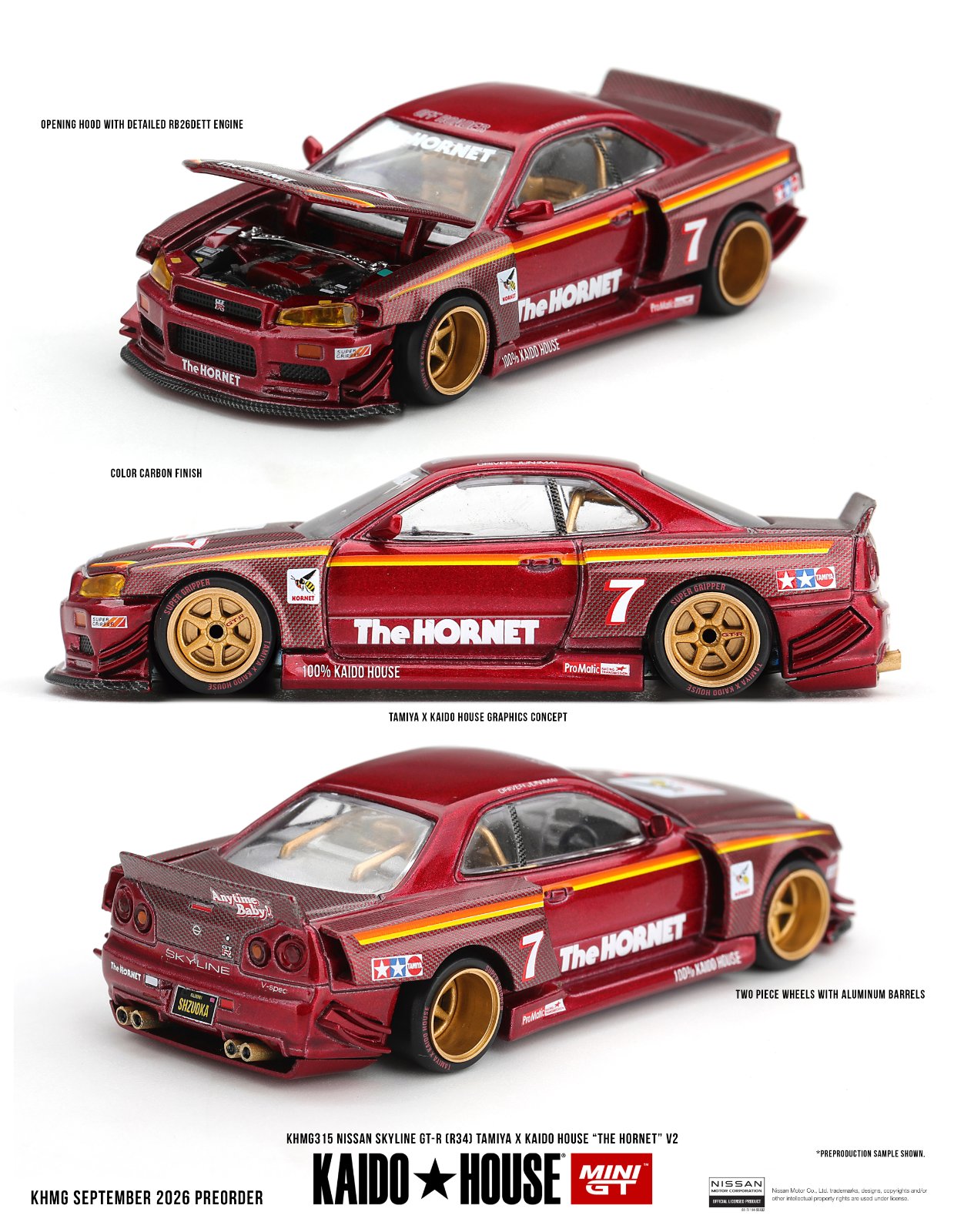 Kaido House Nissan Skyline GT-R (R34) TAMIYA x KAIDO HOUSE "The Hornet" V2 — imagem principal